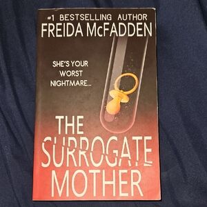 The Surrogate Mother by Freida McFadden - Red/Black Thriller Paperback